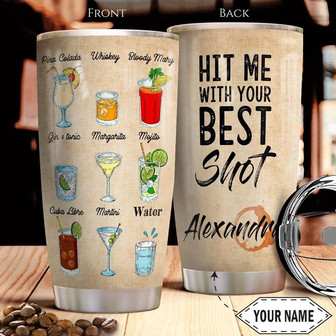 Wine Lover Personalized Stainless Steel Tumbler 20Oz - Thegiftio UK
