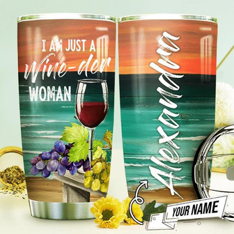 Wine Lover Personalized Stainless Steel Tumbler 20Oz - Thegiftio UK