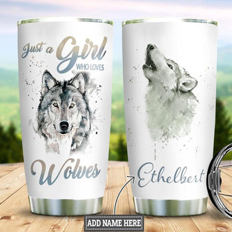 Wolf Lover Personalized Stainless Steel Tumbler 20Oz - Thegiftio UK