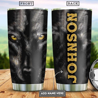 Wolf Personalized Stainless Steel Tumbler 20Oz - Thegiftio UK