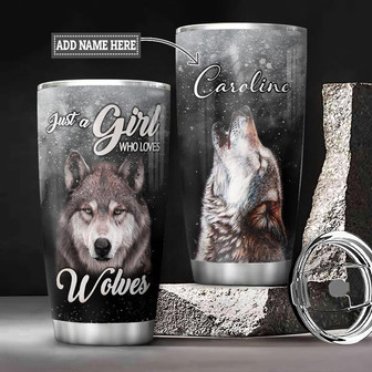 Wolf Personalized Stainless Steel Tumbler 20Oz - Thegiftio UK