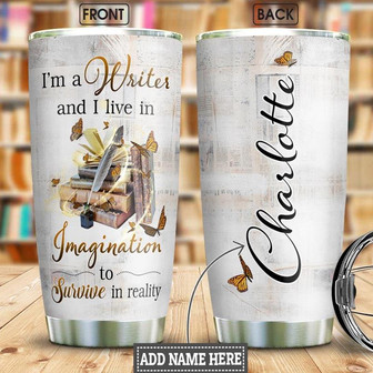Writer Personalized Stainless Steel Tumbler 20Oz - Thegiftio UK