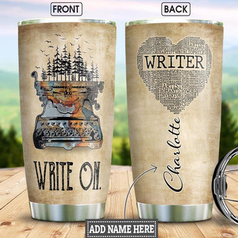 Writer Personalized Stainless Steel Tumbler 20Oz - Thegiftio UK