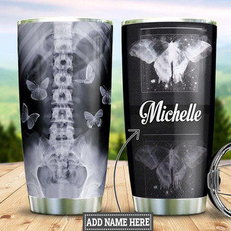 Xray Butterfly Personalized Stainless Steel Tumbler 20Oz - Thegiftio UK