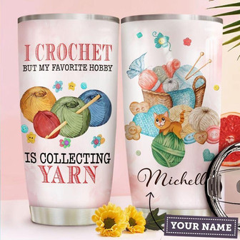 Yarn Personalized Stainless Steel Tumbler 20Oz - Thegiftio UK