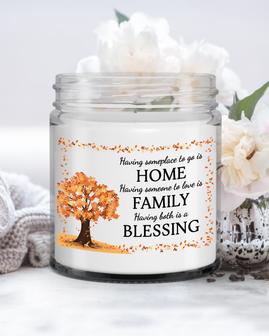 Housewarming Candle| Home Family Blessing Candle| Gift for new Homeowner Soy Wax Candle Jar 9oz - Thegiftio UK