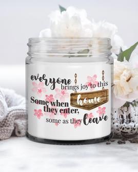 Housewarming candle| Everyone Brings Joy to this House Candle| Housewarming gift Soy Wax Candle Jar 9oz - Thegiftio UK