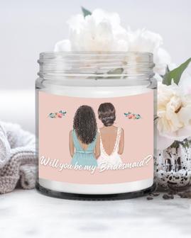 Bridesmaid Proposal Candle| Will you be my Bridesmaid Candle| Gift for Sister, Best Friend, Cousin Soy Wax Candle Jar 9oz - Thegiftio UK