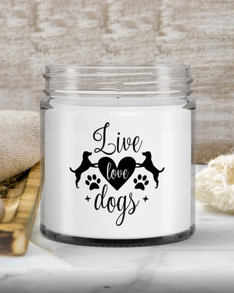 Funny dog candle; gift for dog lovers; dog quote candle; cute dog quote gift - Thegiftio