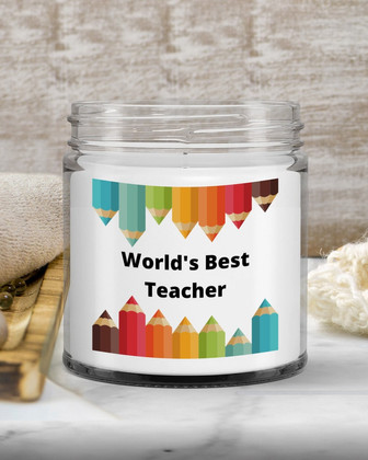 Teacher gift; teacher appreciation gift; a good gift for teachers; teacher candle - Thegiftio