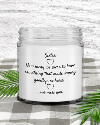 Memory candle deceased sister memorial gift candle for loved one - Thegiftio