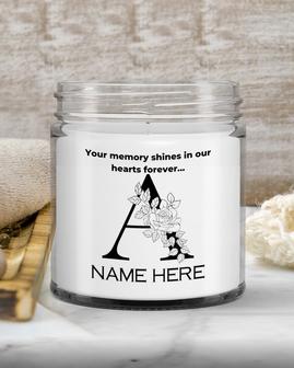 Memory candles for deceased personalized dad, memory candles for deceased mother, monogram a memory candle - Thegiftio UK
