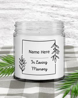 Personalized memory candle deceased father mother gift for grieving memorial candle for loved one - Thegiftio UK