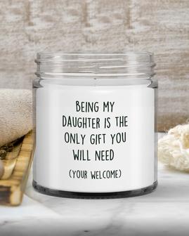Gift For Daughter, Gift From Mom Dad, Mother Daughter Gift Idea, Christmas Gift For Daughter, Being My Daughter, Daughter Candle - Thegiftio UK