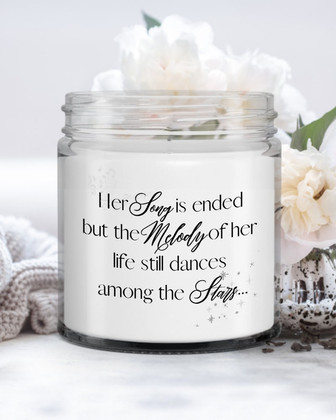 Memory candle deceased mother mom memorial gift candle for loved one - Thegiftio