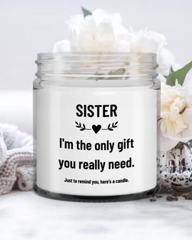 Funny sister candle; funny gift for sister; gift idea for sister funny - Thegiftio UK