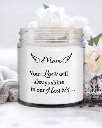 Memory candle deceased mother mom memorial gift candle for loved one - Thegiftio UK
