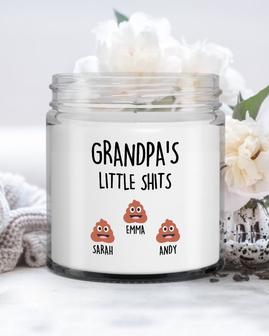 Grandpa Gift Personalized, Funny Grandpa Candle, Grandpas Little Shits, Custom Granpy Candle, Fathers Day Gift, Granddad Birthday Gift - Thegiftio UK