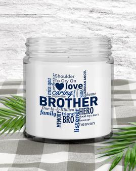 Memory candle deceased brother memorial gift candle for loved one - Thegiftio UK