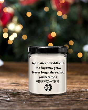 Firefighter gift; firefighter gag gifts; a good gift for firefighters; firefighter candle - Thegiftio UK