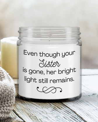 Memory candle deceased sister memorial gift candle for loved one - Thegiftio