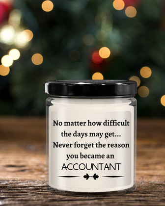 Accountant gift; accountant gag gifts; a good gift for accountants; accountant candle - Thegiftio UK