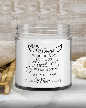 Memory candle deceased mother mom memorial gift candle for loved one - Thegiftio