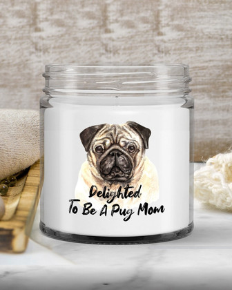 Pug mom candle gift for pug mom pug lover candle - Thegiftio UK