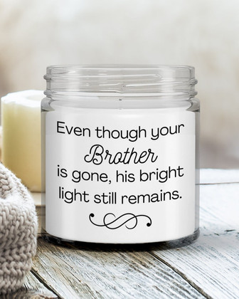 Memory candle deceased brother memorial gift candle for loved one - Thegiftio