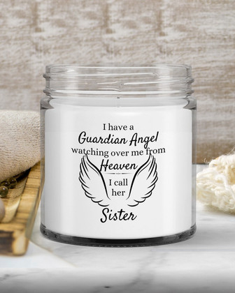 Memory candle deceased sister memorial gift candle for loved one - Thegiftio