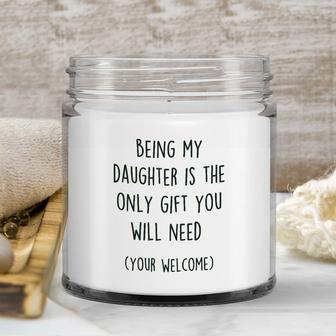 Gift For Daughter, Gift From Mom Dad, Mother Daughter Gift Idea, Christmas Gift For Daughter, Being My Daughter, Daughter Candle - Thegiftio UK