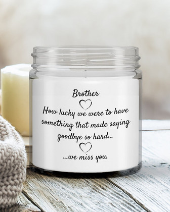 Memory candle deceased brother memorial gift candle for loved one - Thegiftio