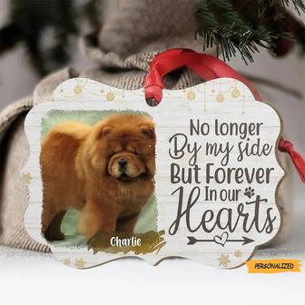 You Will Stay Forever In My Heart, Personalized Custom Aluminum Pet Photo Christmas Ornament, Memorial Gift, Christmas Gift For Pet Lovers - Thegiftio UK
