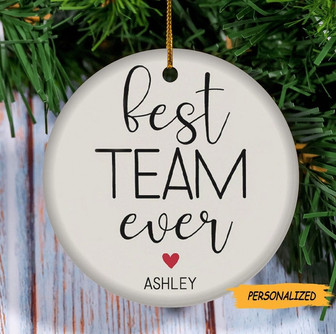 Best Team Ever Personalized Ornament, Team Gifts For Employees, Team Gifts, Corporate Christmas Gifts, Coworker Christmas Gift - Thegiftio UK
