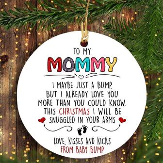 Christmas Gift For Mommy To Be Maybe Just A Bump Ornament, Bump's First Christmas, New Mom Gift, Pregnancy Gift, Expecting Mom Gift - Thegiftio UK
