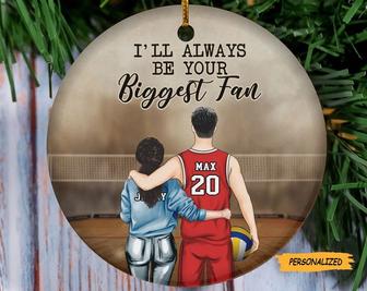 I’ll Always Be Your Biggest Fan, Personalized Custom Volleyball Player Christmas Ornament, Christmas Gift, Birthday Gift, Volleyball Players - Thegiftio UK