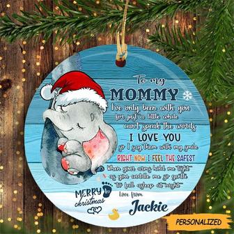 New Mom Custom Ornament I’ve Only Been With You Just A Little While Merry 1st Christmas Personalized Gift For Mother, Expecting Mom Gift - Thegiftio
