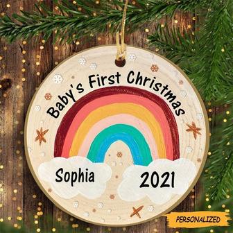 Personalized Baby’s First Christmas Ornament, Newborn Baby Gift For New Mom New Dad, New Mom And Dad Gift, New Parent Gift, Baby Shower gift - Thegiftio UK