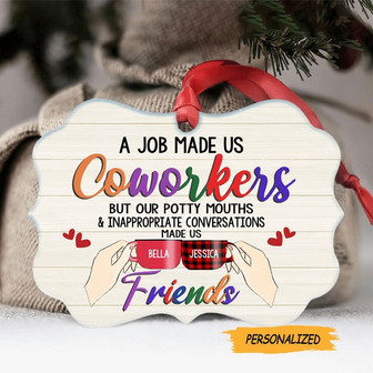 Personalized Christmas Gift For Colleague Ornament, Custom Colleague Gift, Coworker Funny Ornament, Colleagues Friendship Gift
