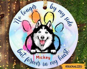 Personalized Forever In My Heart Dog Memorial Circle Ornament, Dog Owner Gift, Pet Lover Gift, Custom Dog Gift, Gift Christmas From Owner - Thegiftio UK