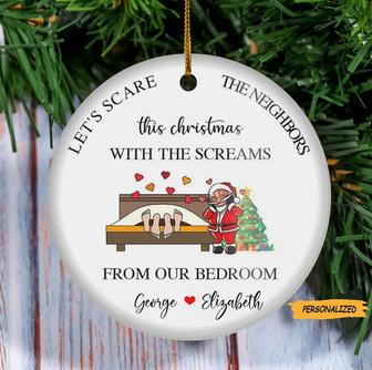 Personalized Gift For Couple Let’s Scare The Neighbors Christmas Ornament, Christmas Tree Ornaments Decoration, Gift for Neighbors - Thegiftio UK