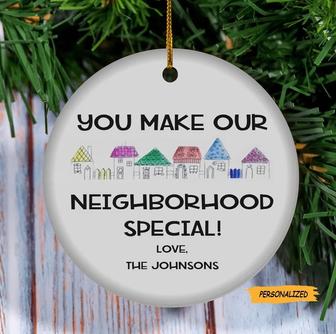Personalized Neighbor Christmas Ornament, Best Neighbors Ever, Christmas Gift For Neighbor, Neighbors Holiday Gift, Neighbor Christmas Gift - Thegiftio UK