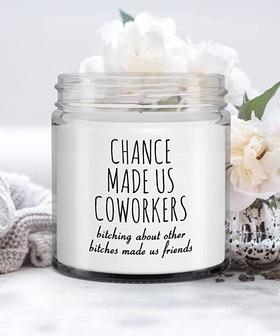 Funny Coworker Gift for Colleague Bitching About Other Bitches Made Us Friends Candle Sarcastic Vanilla Scented Soy Wax Blend 9 oz. - Thegiftio UK