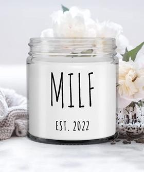 Milf Candle Push Present for New Mom Gifts Milf Est 2022 Gift for Pregnant Expecting Mom New Baby Shower 9 oz. Vanilla - Thegiftio UK