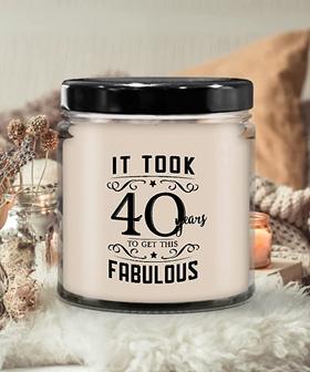 It Took 40 Years to Get This Fabulous Candle 9 oz Vanilla Scented Soy Wax Blend Candles Funny Gift - Thegiftio UK