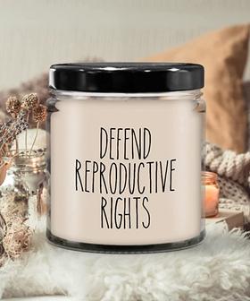 Defend Reproductive Rights Candle 9 oz Vanilla Scented Soy Wax Blend Candles Funny Gift - Thegiftio UK