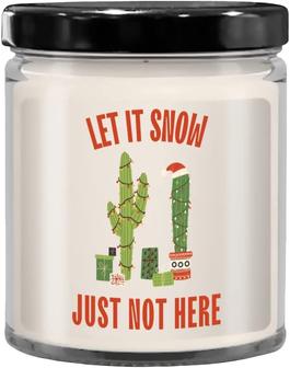 Christmas Cactus, New Mexico Gifts, Arizona Gifts, Cactus Lover Gift, 9 oz. Vanilla Scented Soy Wax Cactus Candle - Thegiftio UK