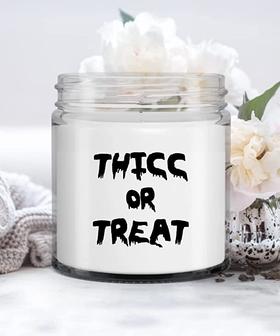 Thicc Or Treat Candle Vanilla Scented Soy Wax Blend 9 oz. with Lid - Thegiftio UK