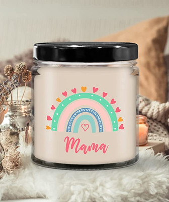 Mama Gifts Mama Rainbow Candle Mother's Day Present New Mama Gift for Mom 9oz Vanilla Scented Soy Wax Blend Candles - Thegiftio UK