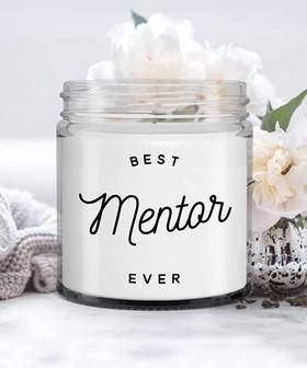 Mentor Gift for Mentor Appreciation Thank You Mentor Teacher Best Mentor Ever Candle 9 oz. Vanilla Scented - Thegiftio UK